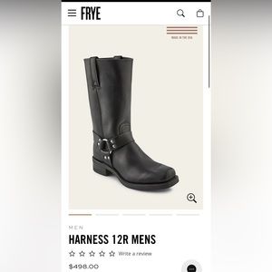 NWT men’s Frye boots 8.5 HARNESS 12R MENS